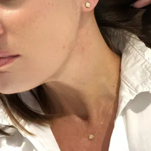 Blink-Blink Napichovacie náušnice KOCKA s diamantami 0.16 ct3124ZDB