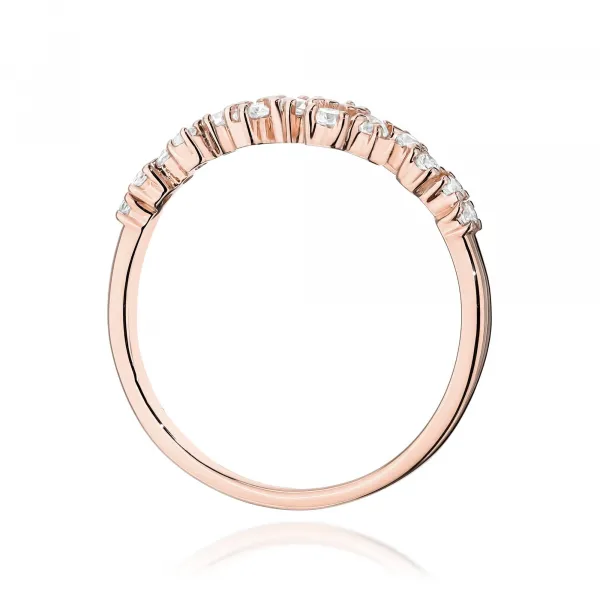 Blink-Blink Prsteň z ružového zlata s diamantami 0.33 ct1686RDB
