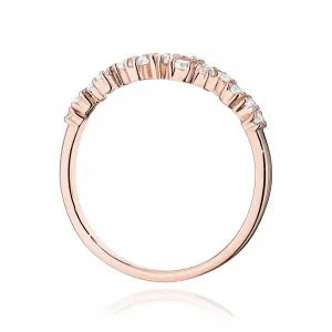 Blink-Blink Prsteň z ružového zlata s diamantami 0.33 ct1686RDB