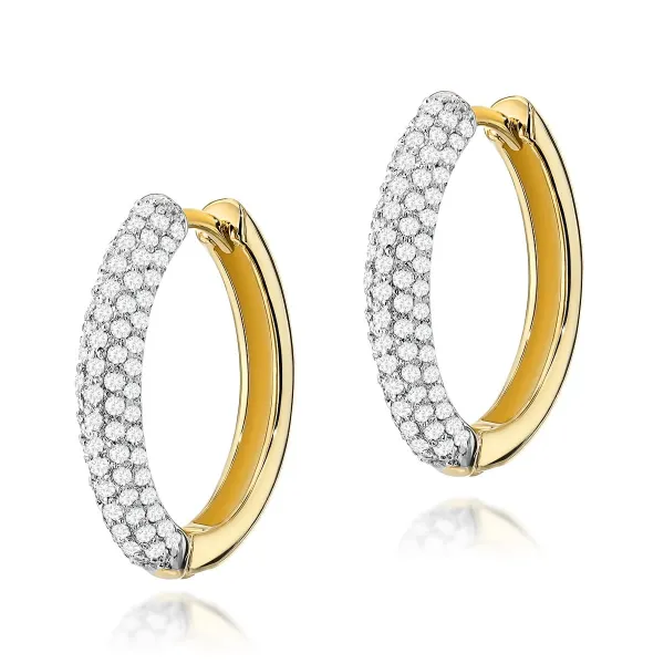 Blink-Blink Luxusné náušnice s diamantami z bieleho zlata 0.83 ct3212BDB