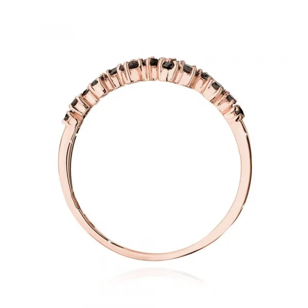 Blink-Blink Zlatý prsteň s čiernymi diamantami 0.33 ct1686RcDB