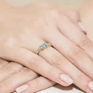 Blink-Blink Diamantový prsteň zo žltého zlata s Topásom2318BToDB