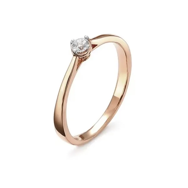 Blink-Blink Zásnubný prsteň zo žltého zlata s diamantom 0.10 ct1329ZDG