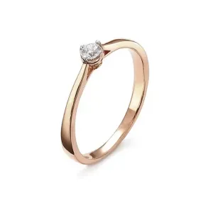 Blink-Blink Zásnubný prsteň zo žltého zlata s diamantom 0.10 ct1329ZDG