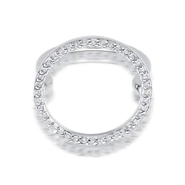 Blink-Blink Moderný prsteň zo žltého zlata s diamantami 0.20 ct1684ZDB