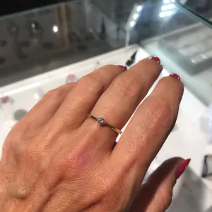 Blink-Blink Zásnubný prsteň zo žltého zlata s diamantom 0.10 ct1329ZDG