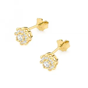 Blink-Blink Zlaté diamantové náušnice 0.44 ct3136BDB