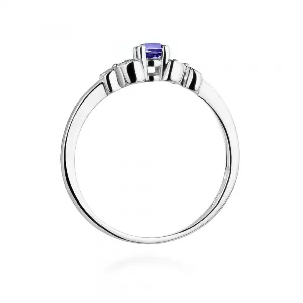 Blink-Blink Diamantový prsteň zo zlata s Tanzanitom2306BTaDB