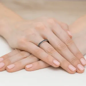 Blink-Blink Prsteň z bieleho zlata s čiernymi diamantami 0.20 ct1697BcDB
