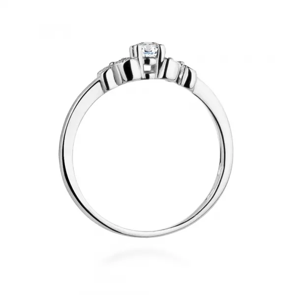 Blink-Blink Prsteň z bieleho zlata s diamantami 0.12 ct1679BDB