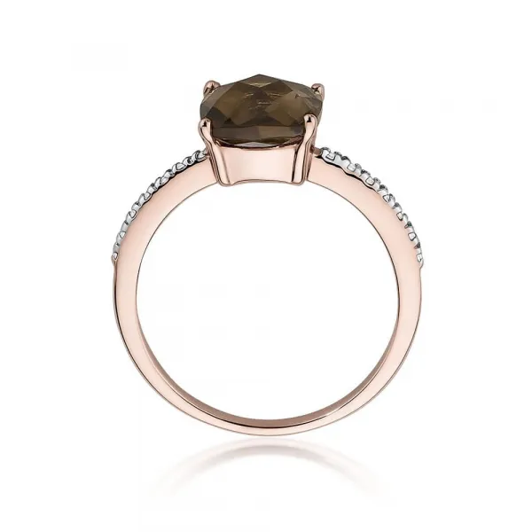 Blink-Blink Zlatý prsteň so Záhnedou a diamantami2322RZaDB