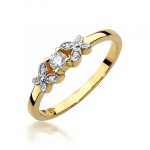 Blink-Blink Prsteň z bieleho zlata s diamantami 0.12 ct1679BDB