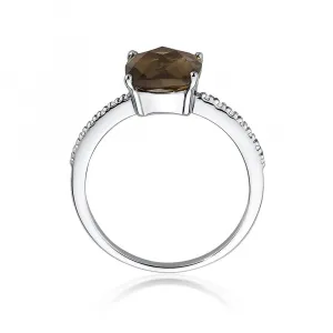 Blink-Blink Zlatý prsteň so Záhnedou a diamantami2322BZaDB