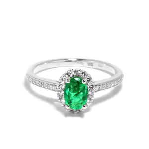 Blink-Blink Diamantový prsteň s nádherným Smaragdom2208BSG