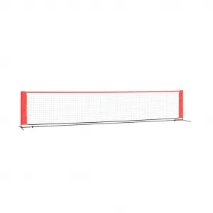 vidaXL Tenisová sieť čierno-červená 500x100x87 cm polyester