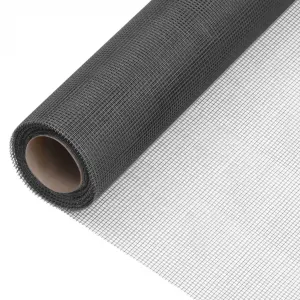 vidaXL Sieť proti hmyzu sklené vlákno 80x1000 cm čierna