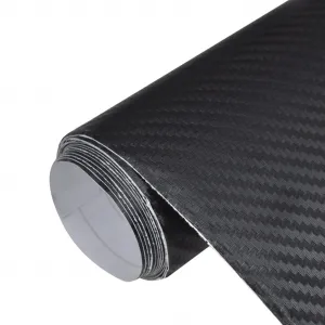 vidaXL Fólia na automobily 2 ks 3D čierna 100x150 cm+50x150 cm
