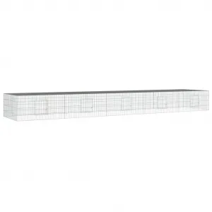 vidaXL 5-panelová klietka pre králiky 541x109x54 cm pozinkované železo