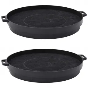 vidaXL Uhlíkové filtre do digestora 2 ks, 210 mm