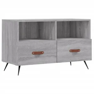 vidaXL TV skrinka sivý dub sonoma 80x36x50 cm spracované drevo
