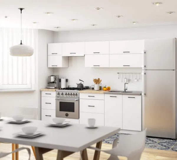 Ak furniture Kuchynská linka Olivie G2 2,4 m biela