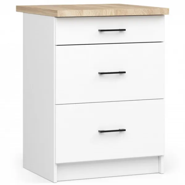 Ak furniture Kuchynská linka Olivie G2 2,4 m biela