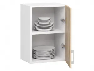 Ak furniture Kuchynská závesná skrinka Š 40 cm D1 Artus biela/sonoma