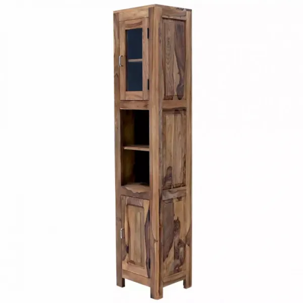 indickynabytok.sk - Skrinka do kúpeľne Suri 40x190x35 indický masív palisander