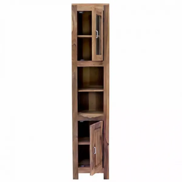 indickynabytok.sk - Skrinka do kúpeľne Suri 40x190x35 indický masív palisander