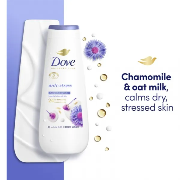 Dove Advanced Care Antistress hydratačný sprchový gél 400 ml