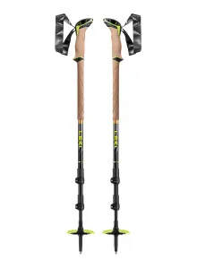 Leki Sherpa Dark Anthracite/Copper/Neon Yellow 110 - 145 cm Turistické palice