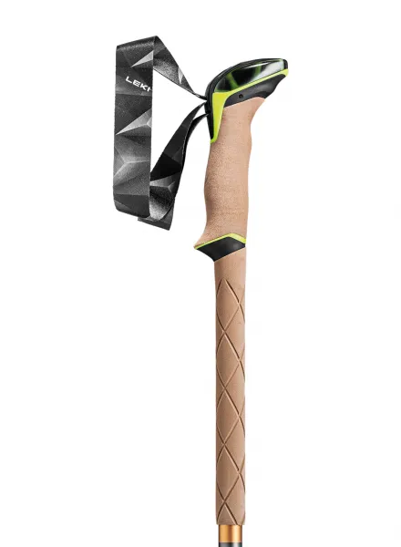 Leki Sherpa Dark Anthracite/Copper/Neon Yellow 110 - 145 cm Turistické palice