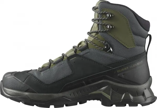 Salomon QUEST ELEMENT GTX Pánska turistická obuv, khaki, veľkosť 42