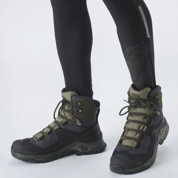 Salomon QUEST ELEMENT GTX Pánska turistická obuv, khaki, veľkosť 42