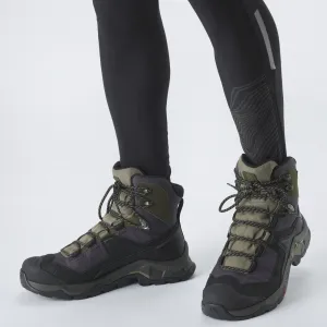 Salomon QUEST ELEMENT GTX Pánska turistická obuv, khaki, veľkosť 42