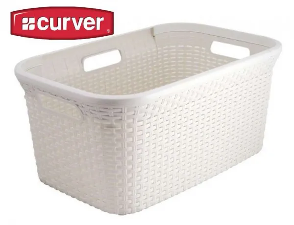 Curver Kôš na bielizeň Style 45 l starožitne biely
