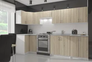 Ak furniture Kuchynská závesná skrinka Š 40cm D1 H720 Artus biela/sonoma