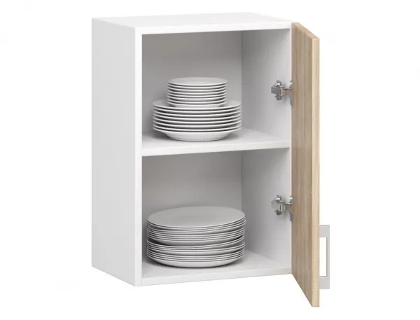 Ak furniture Kuchynská závesná skrinka Š 40 cm D1 Artus biela/sonoma