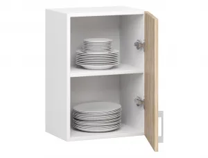 Ak furniture Kuchynská závesná skrinka Š 40 cm D1 Artus biela/sonoma