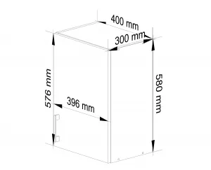 Ak furniture Kuchynská závesná skrinka Š 40 cm D1 Artus biela/sonoma