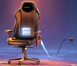 Herná stolička DXRacer MARTIAN XL s elektrickým ovládaním, čierna