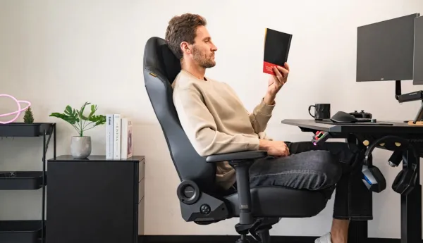 Herná stolička DXRacer MARTIAN XL s elektrickým ovládaním, čierna