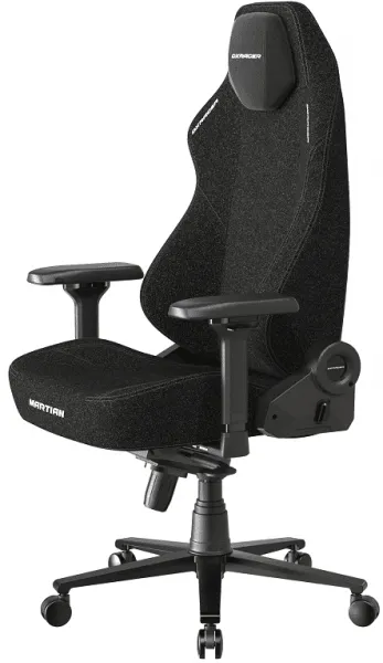 Herná stolička DXRacer MARTIAN s elektrickým ovládaním, čierna, látka