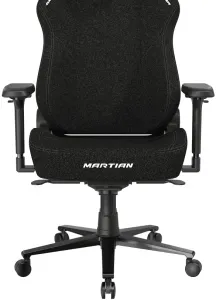 Herná stolička DXRacer MARTIAN s elektrickým ovládaním, čierna, látka