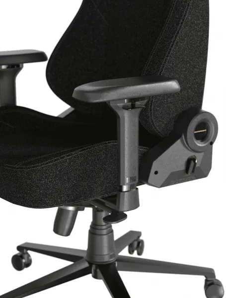 Herná stolička DXRacer MARTIAN s elektrickým ovládaním, čierna, látka