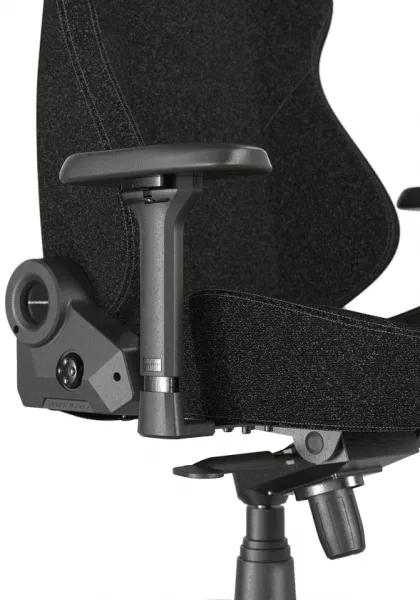 Herná stolička DXRacer MARTIAN s elektrickým ovládaním, čierna, látka
