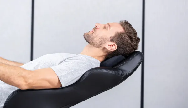 Herná stolička DXRacer MARTIAN s elektrickým ovládaním, čierna, látka