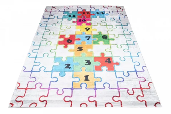 DetskýkoberecsmotívomfarebnéhopuzzleŠírka:120cm|Dĺžka:170cm56659_115694