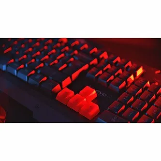 Marvo KW509 KW509 CZ/SK, klávesnice s optickou myší, CZ/Sk, herní sada, membránová typ bezdrátová, černá