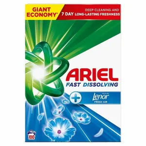 Ariel + Touch of Lenor Fresh Air Prášok na pranie 5.5kg, 100 praní